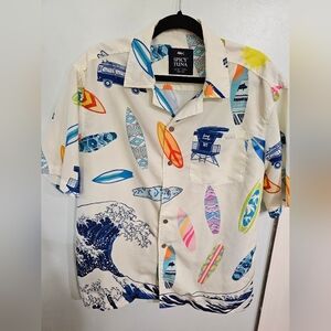 Spicy Tuna Men's Surfboard Print Shirt - Multicolor